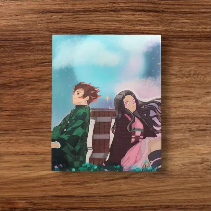 Tableaux inspiré de l’univers manga, création graphique